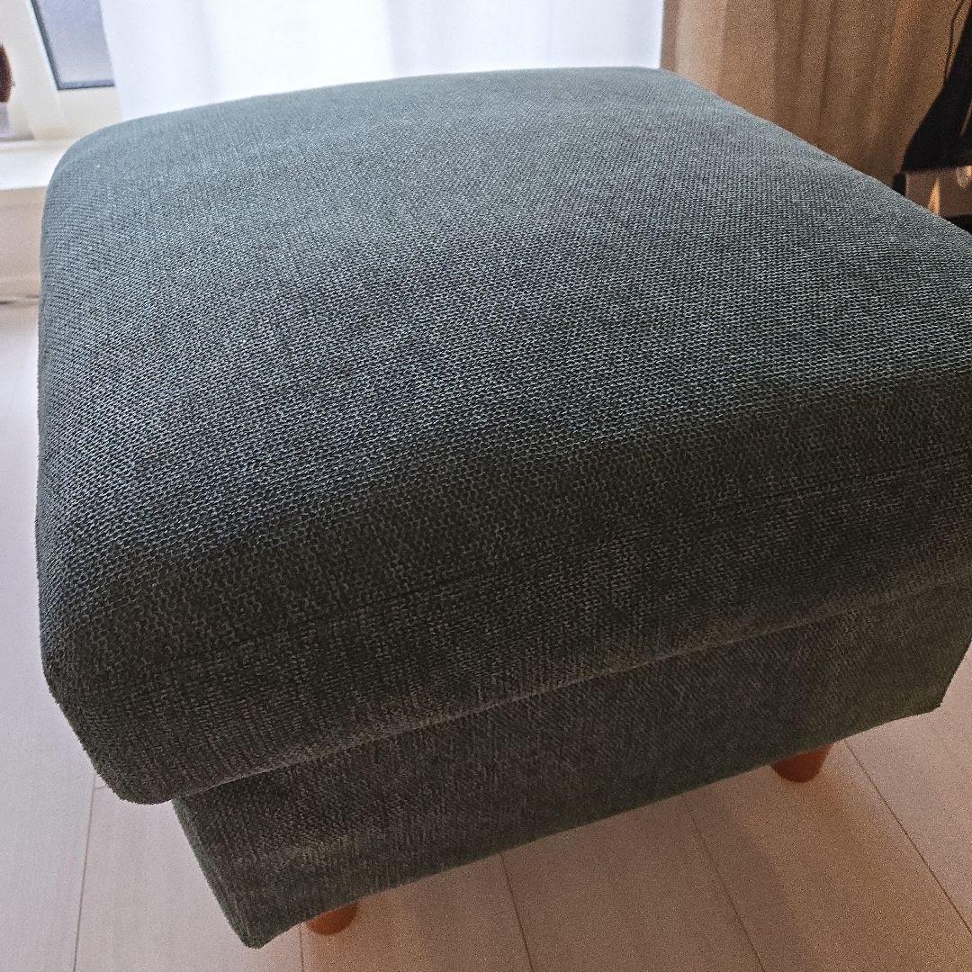 【送料込み】3/22までsale 美品noce ダークグリーンソファ オットマン