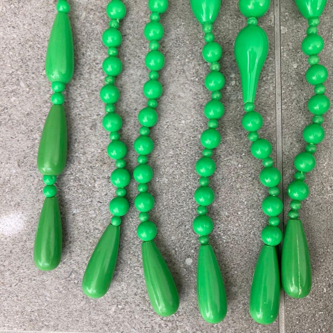 当時物 昭和レトロ レトロポップ 珠のれん グリーン