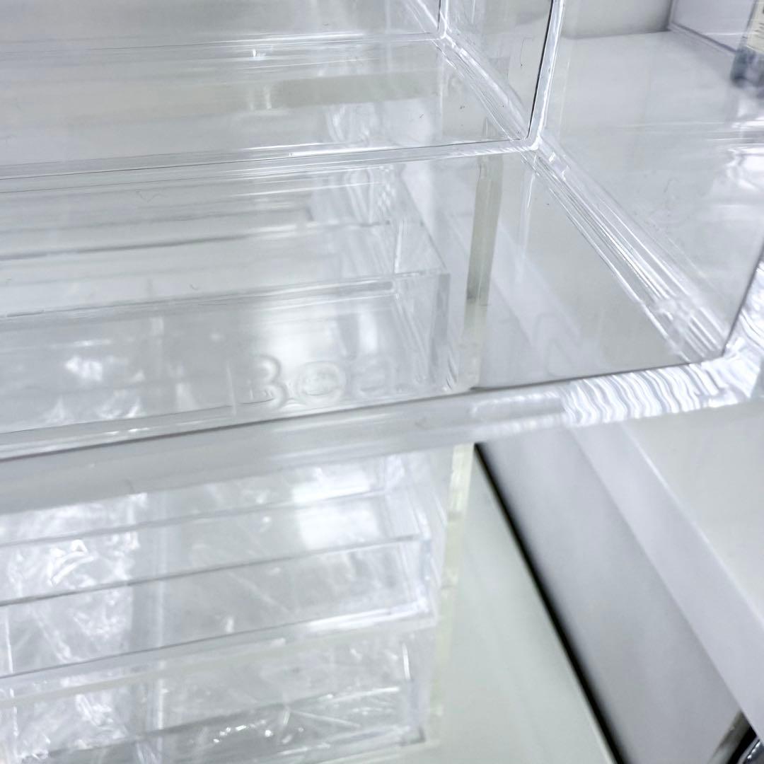 BeautINIT ビューティイニット 透明アクリルメイク収納ボックス 4段