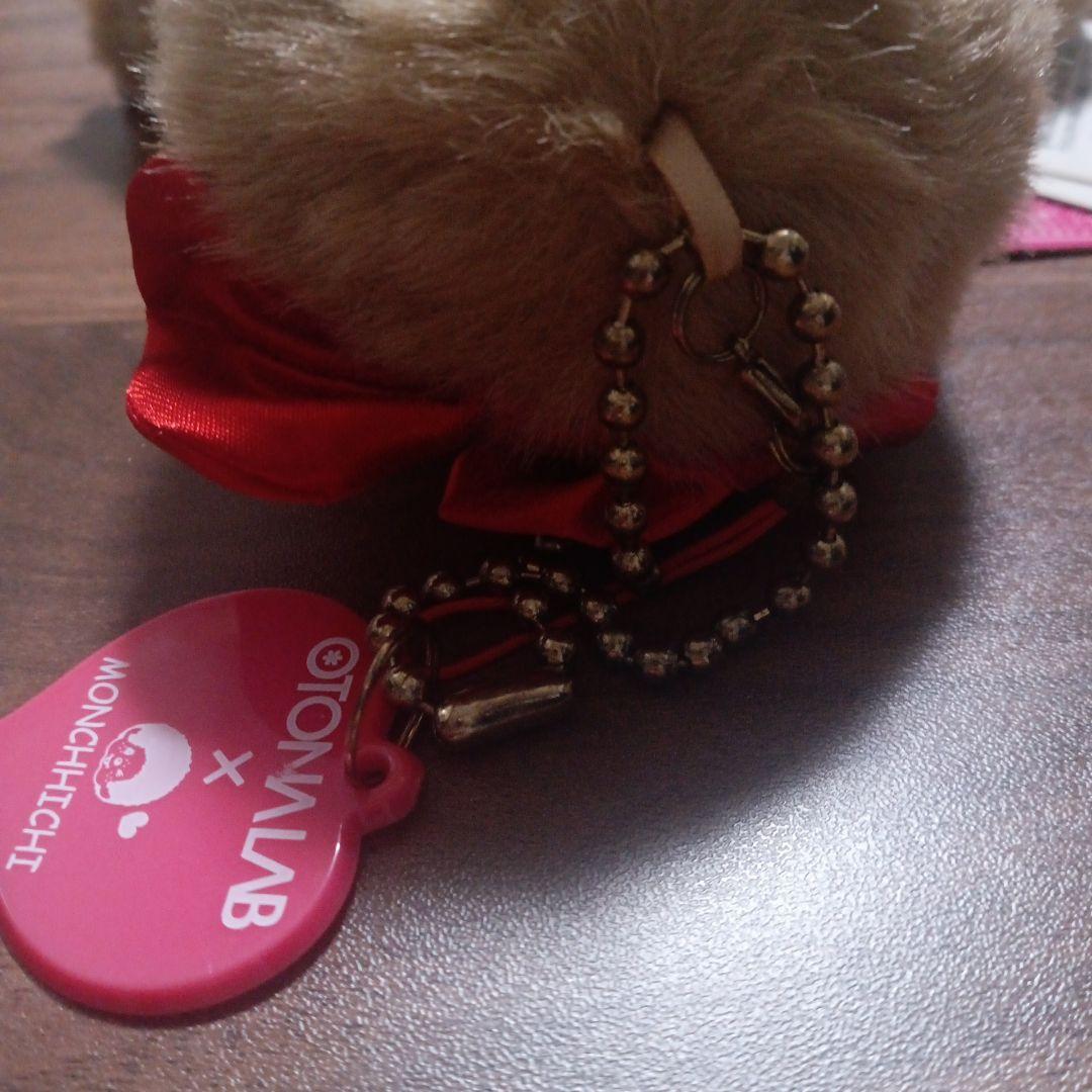 OTONALAB×Monchhichi ぬいぐるみ 赤いリボン　約20センチ