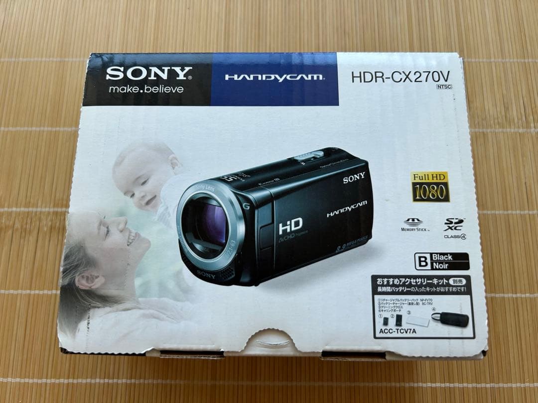 新品　SONY HDR-CX270V ブラック　ビデオカメラ 本体