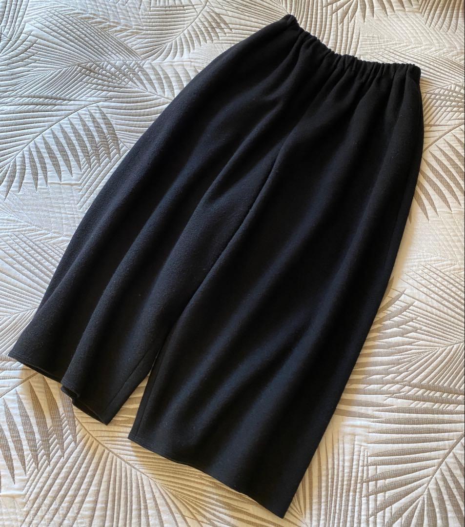 ヨーガンレール　2024冬　ウール天竺フェルトのワイドンパンツ　ババグーリ