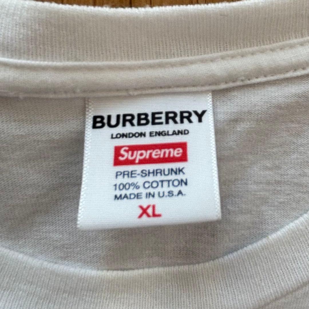 【希少】Supreme Burberry Box Logo Tee 22SS