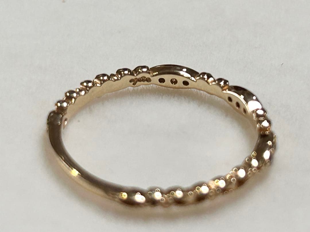 ゆ*ー様 ageteアガット K10YG 11号 ダイヤモンド カルムリング 販