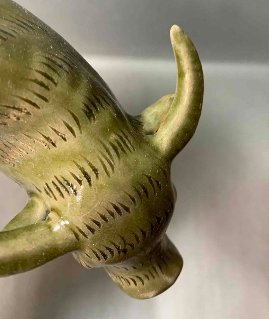 中国 牛置物　f2220606