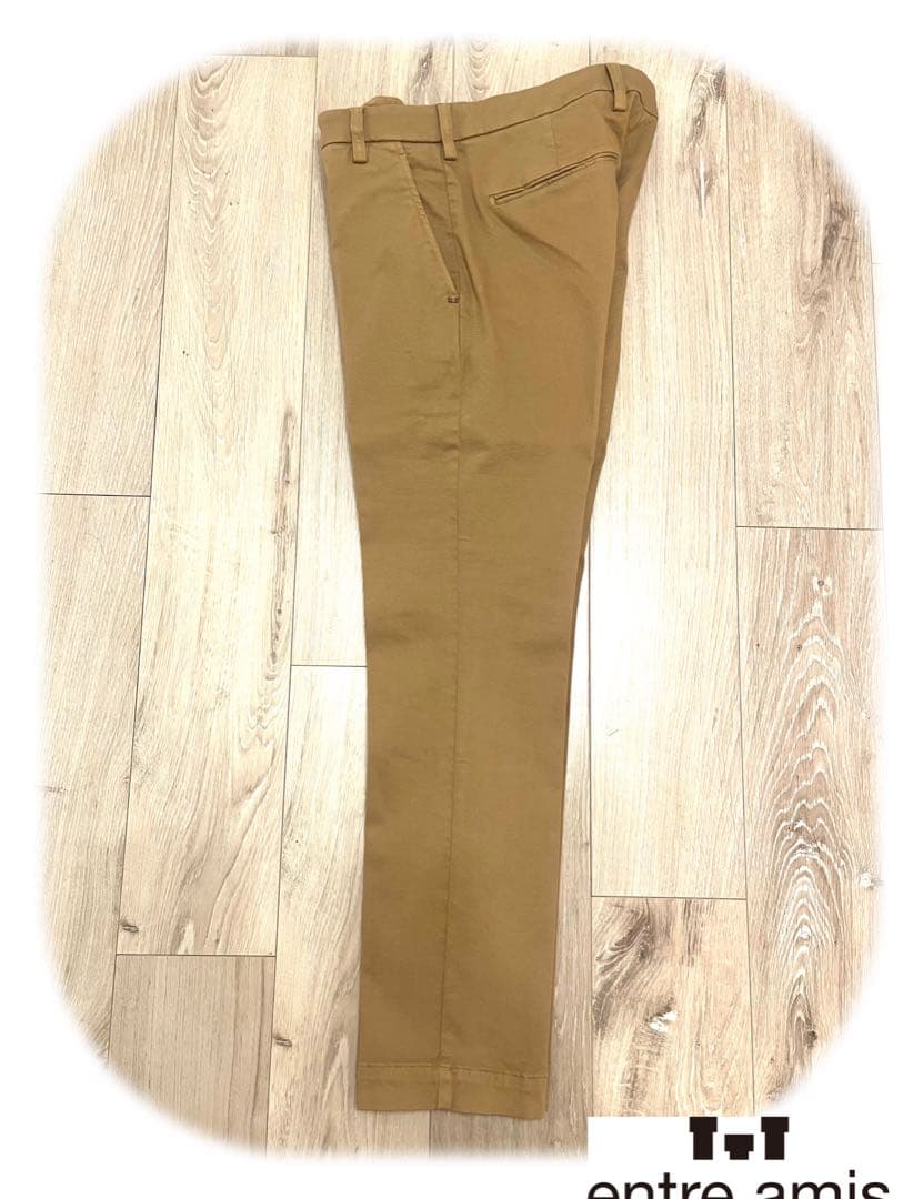 アントレアミ entre amis ジップフライパンツ コットンパンツ メンズ