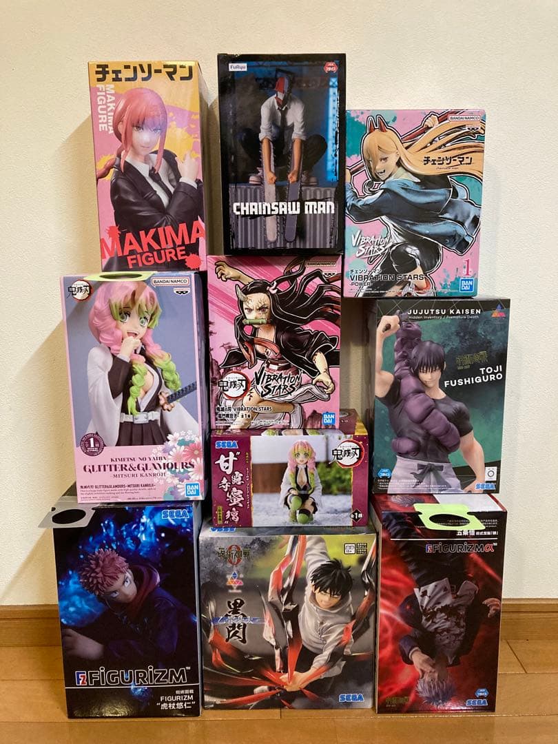 鬼滅・呪術・チェンソーマン　フィギュアセット