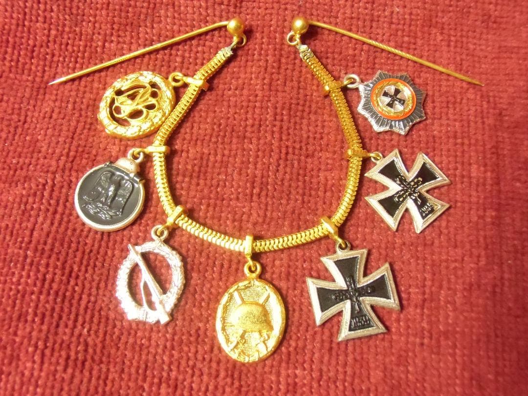 ＢＷドイツ軍/連邦軍＊１９５７年制定＊７連ミニチュアメダルチェーン（実物）