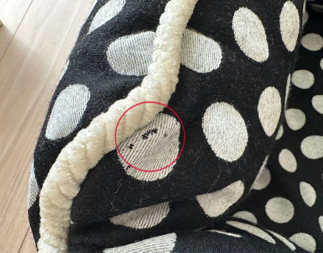 未使用品FIFI&ROMEOフィフィロメオ☆ドット柄ベッド水玉クッションペット