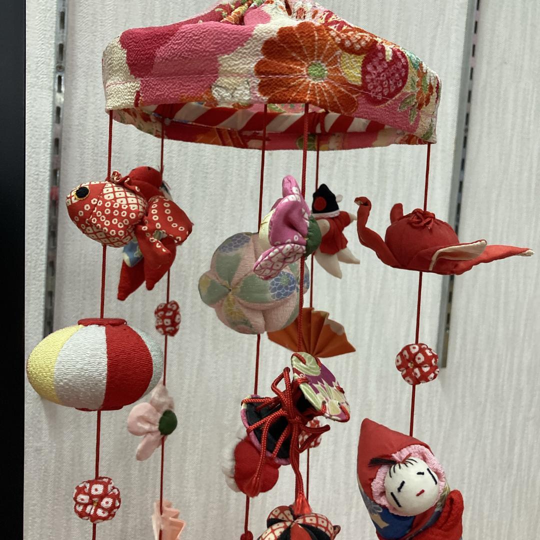 No.6 飾り台付き　高さ71㎝　3月つるし雛　吊るし雛飾り　雛祭り吊るし飾り