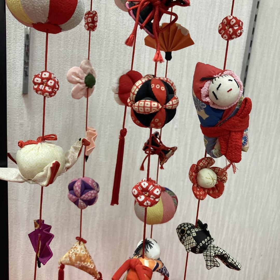 No.6 飾り台付き　高さ71㎝　3月つるし雛　吊るし雛飾り　雛祭り吊るし飾り