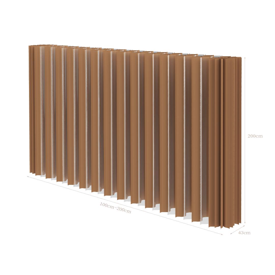 折りたたみパーテーション間仕切り高さ2ｍ長さ1ｍ-2ｍ組立不要目隠し区切り