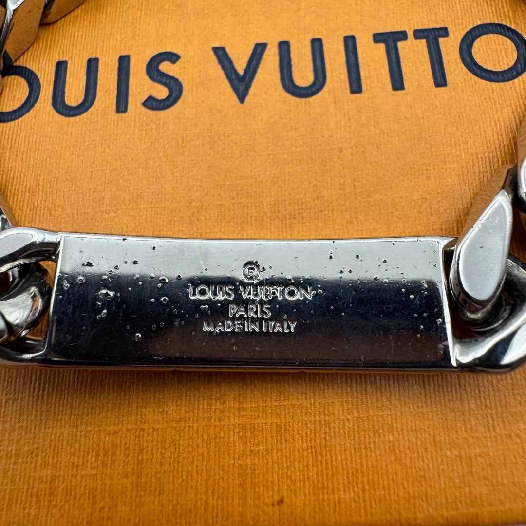 美品 ルイヴィトン　コリエ　チェーン　ブレスレット　シルバー　モノグラム　LV