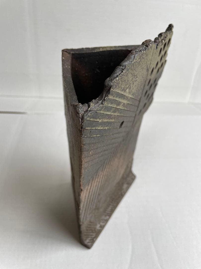 亀井勝　灰釉花入