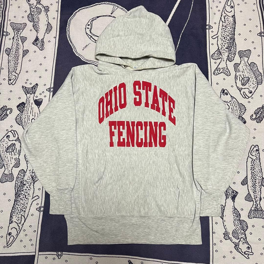 90s チャンピオン リバースウィーブ 刺繍タグ オハイオ OHIO トリコタグ