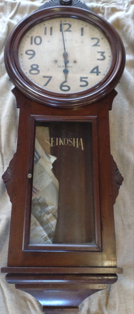 公家實さま専用　SEIKOSHA 木製振り子時計　大