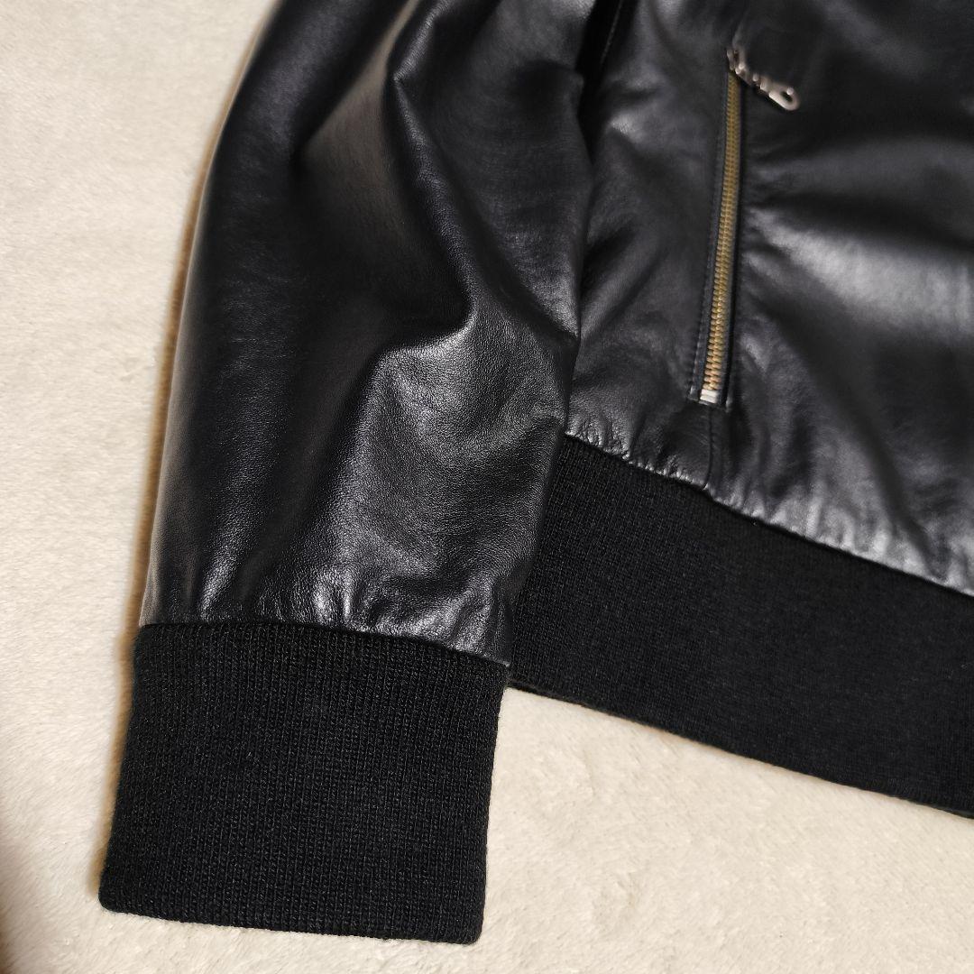 美品【 リベラメンテ 】 ✦ ラム レザー シングル ライダース ジャケット 黒