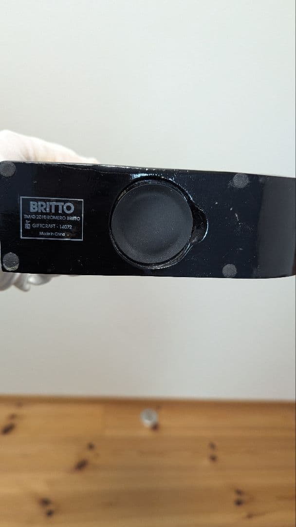 ROMERO BRITTO ハート型貯金箱