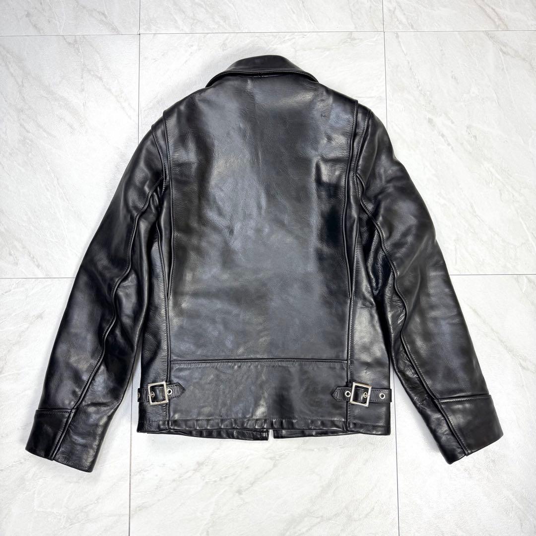美品 schott 6103us シングルライダース　ホーウィンレザー 34 黒