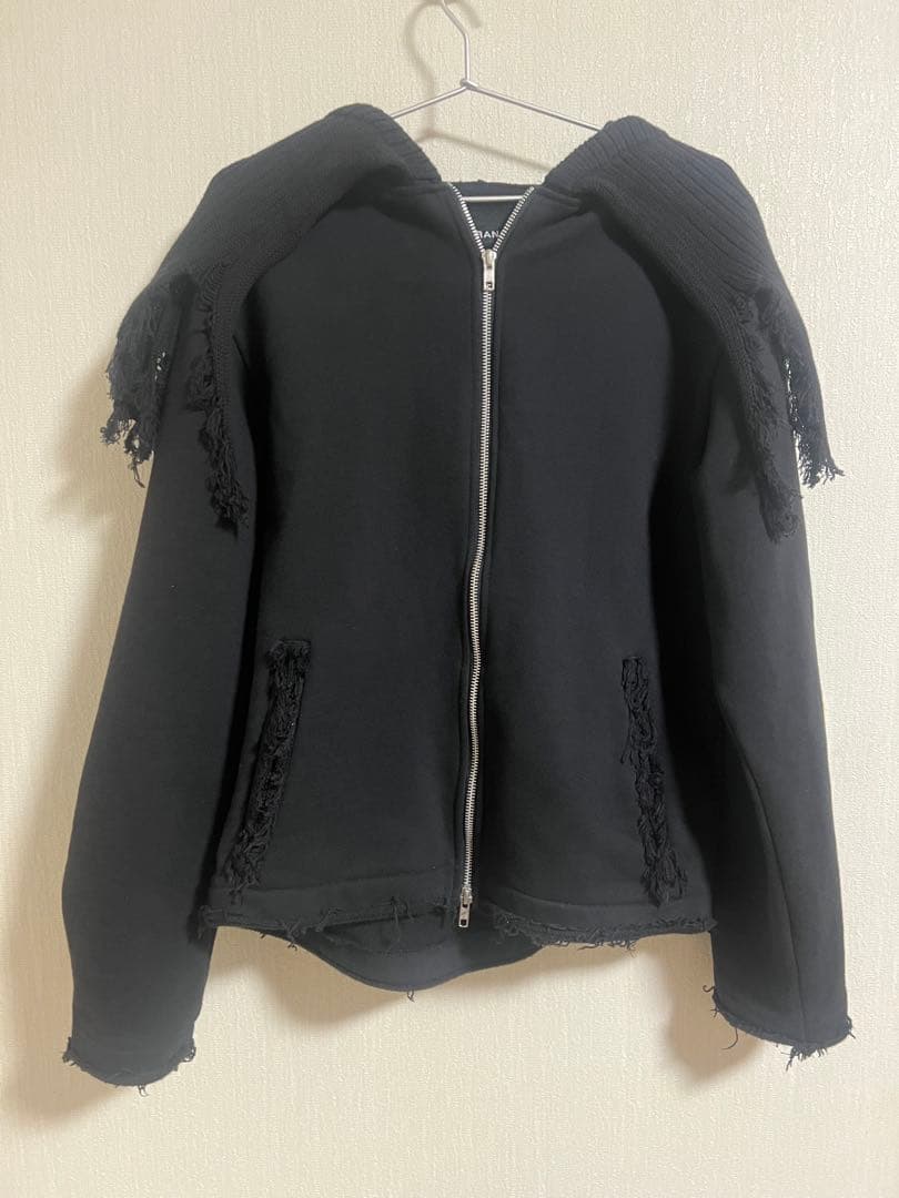 GRANCY グランシー　ニットレイヤードデザインジップフーディS本日大幅値引き