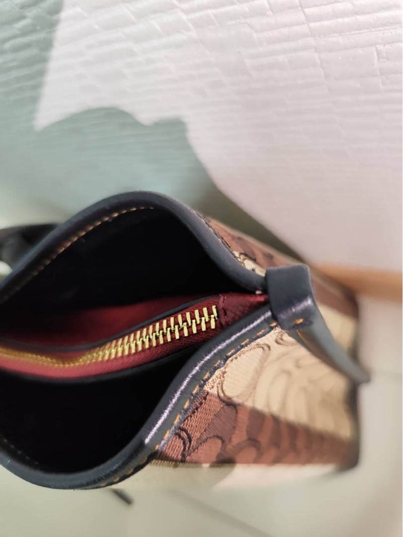 コーチ ストライプ トートバッグ