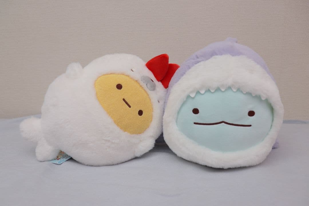 すみっコぐらし　2点セット　水族館限定　ぬいぐるみ　とかげ　えびふらいのしっぽ