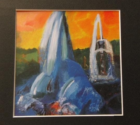 原光子、【春、1991年】、希少な額装用画集より、新品額装付、状態良好