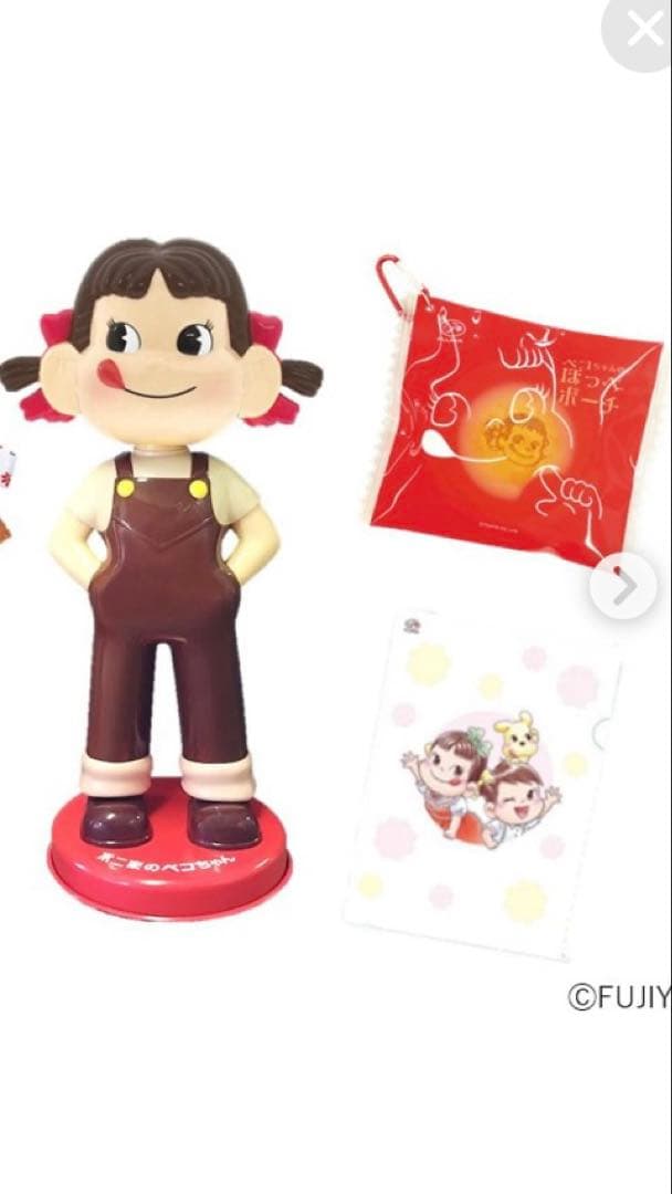 不二家　卓上首ふりペコちゃん人形セット