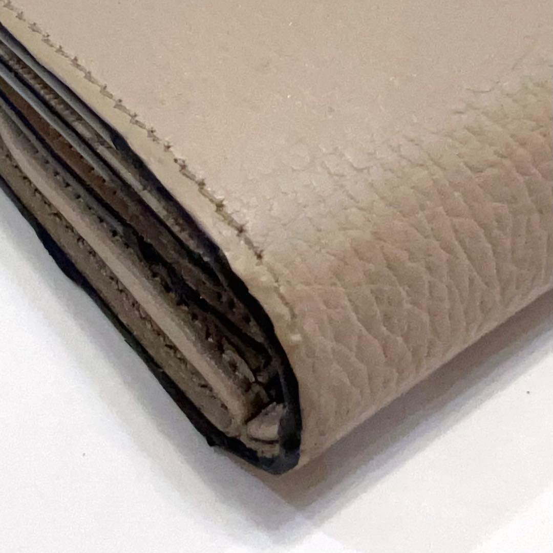 グッチ 折り財布 マーモント GG柄 スプリーム レザー ゴールド金具 ベージュ