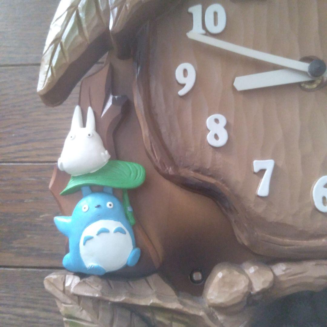 トトロと猫バスの掛け時計　ジャンク品