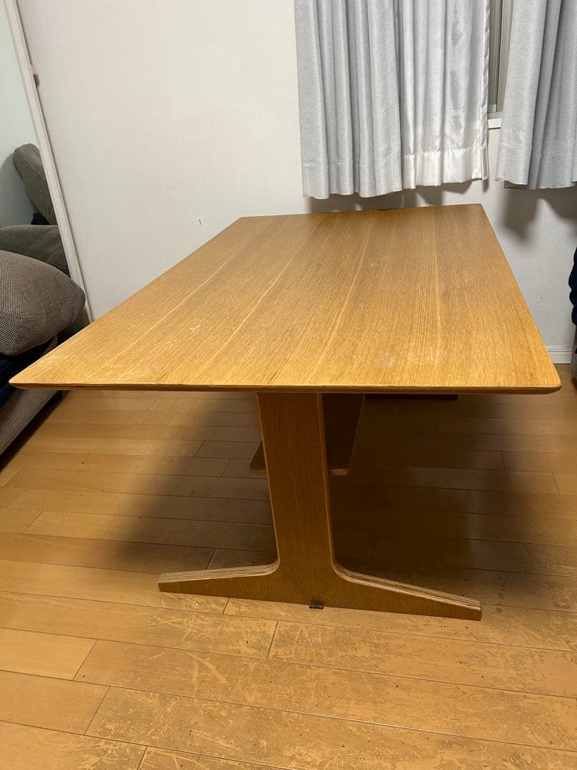 【お値下げ】無印良品 リビングでもダイニングでもつかえる テーブル4 オーク材