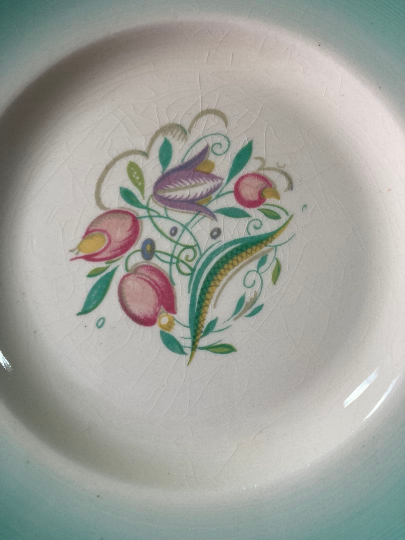 Susie Cooper スージークーパー　ドレスデンスプレイ　プレート　2枚