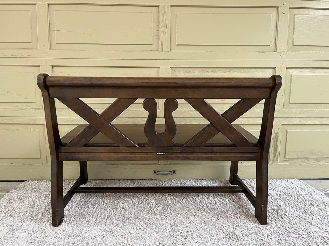 カリモク RUSTIC ベンチ 104㎝ アンティーク ルスティック801029