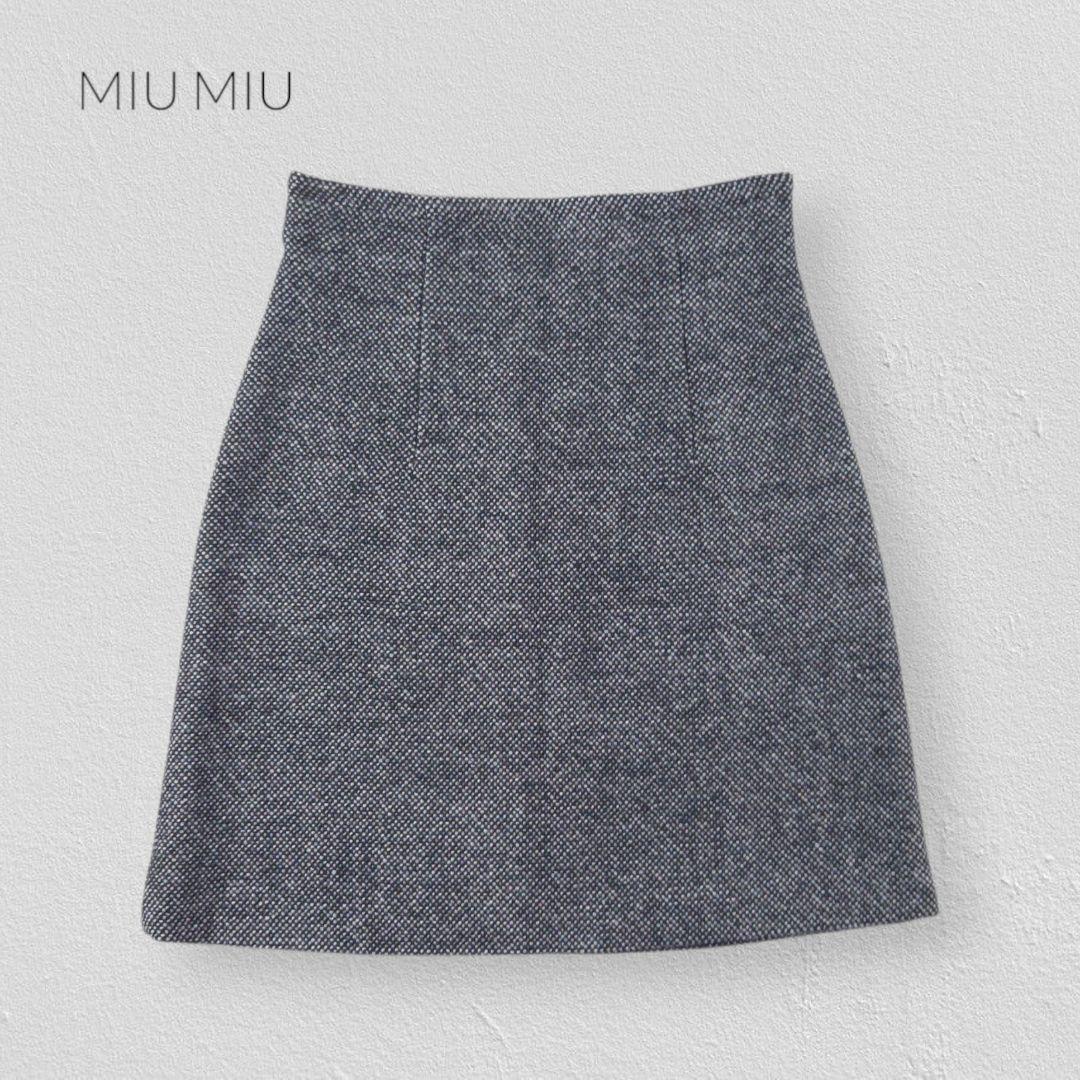 スカート MIU MIU Mottled Box Shaped Skirt