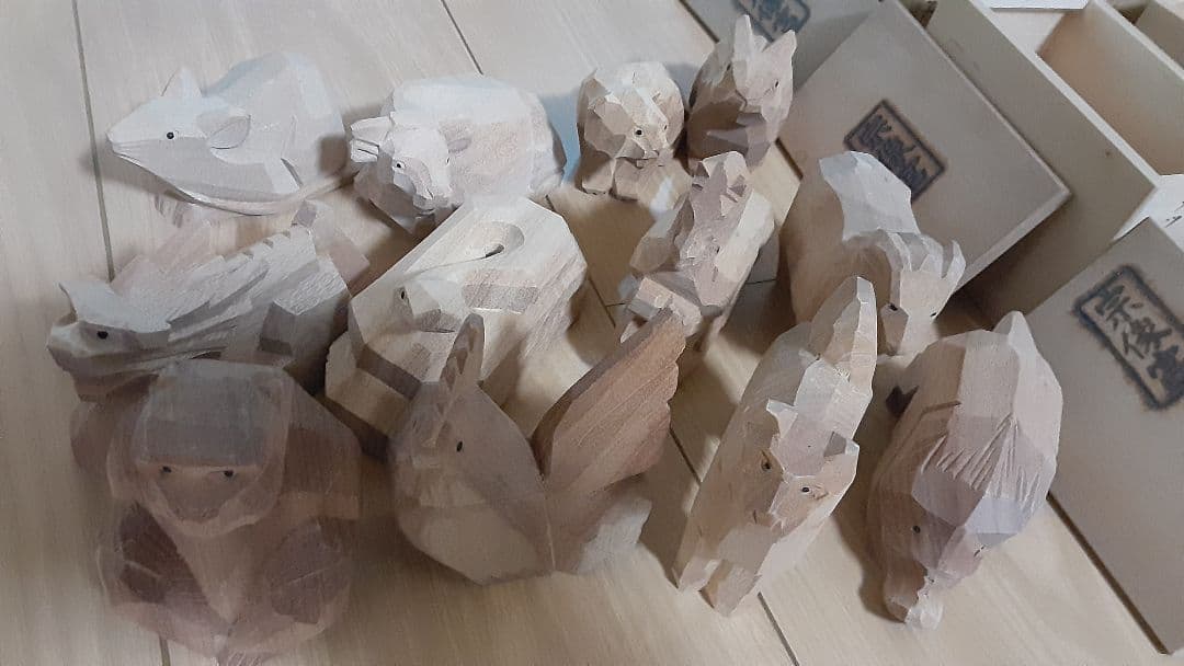 十二支　一刻彫