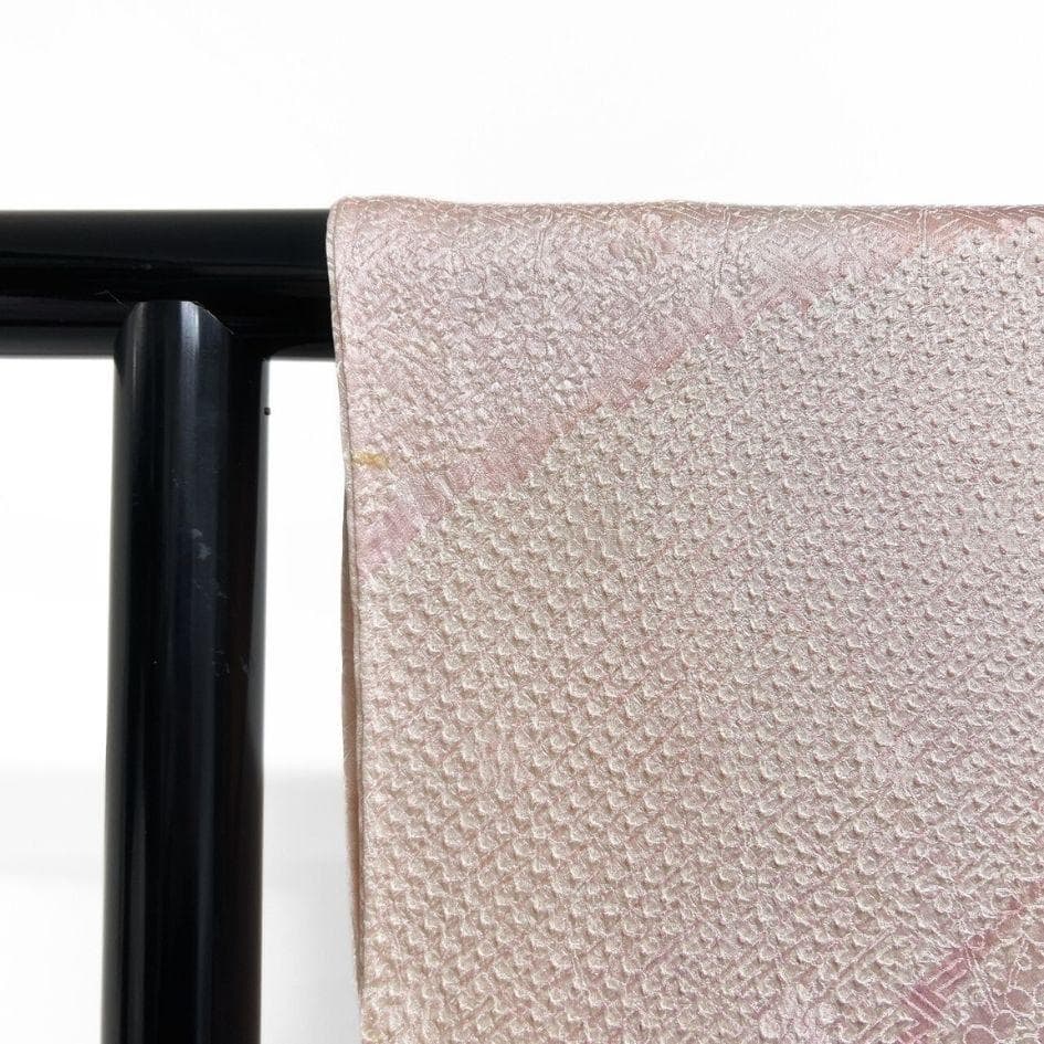 総絞り　牡丹　扇子　菊花　流線　振袖　着物　012a p