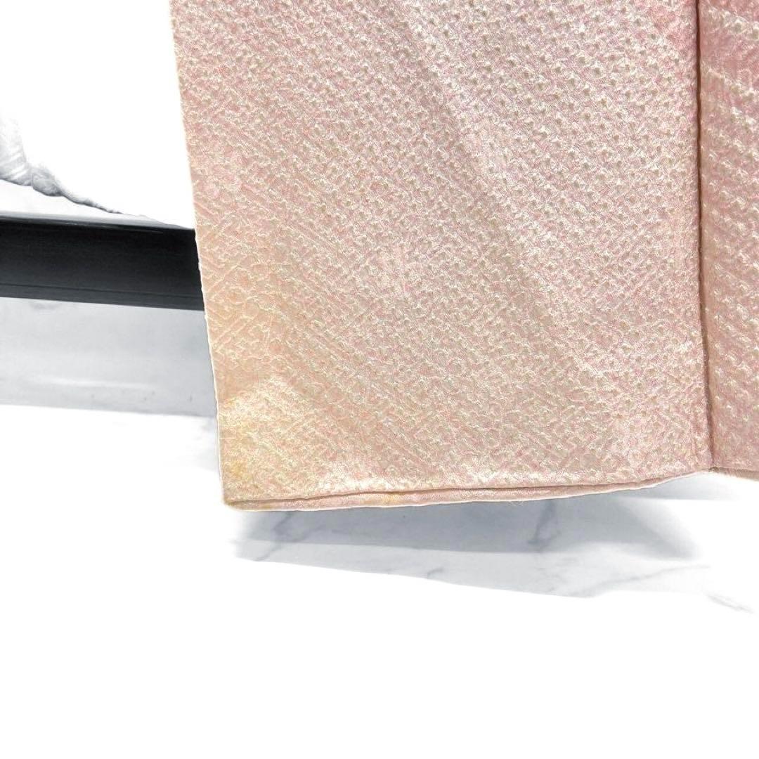 総絞り　牡丹　扇子　菊花　流線　振袖　着物　012a p