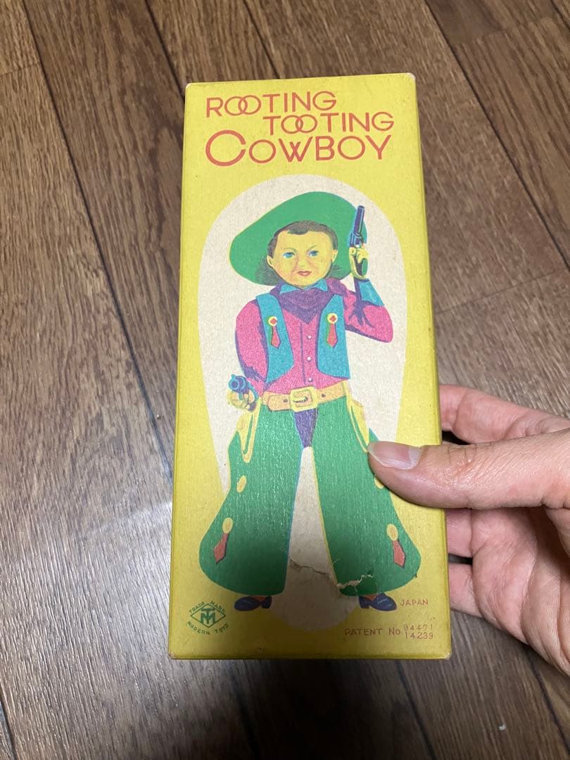 破損あり　ビンテージ　マスダヤ　カウボーイ　ブリキ　可動品　1950年代