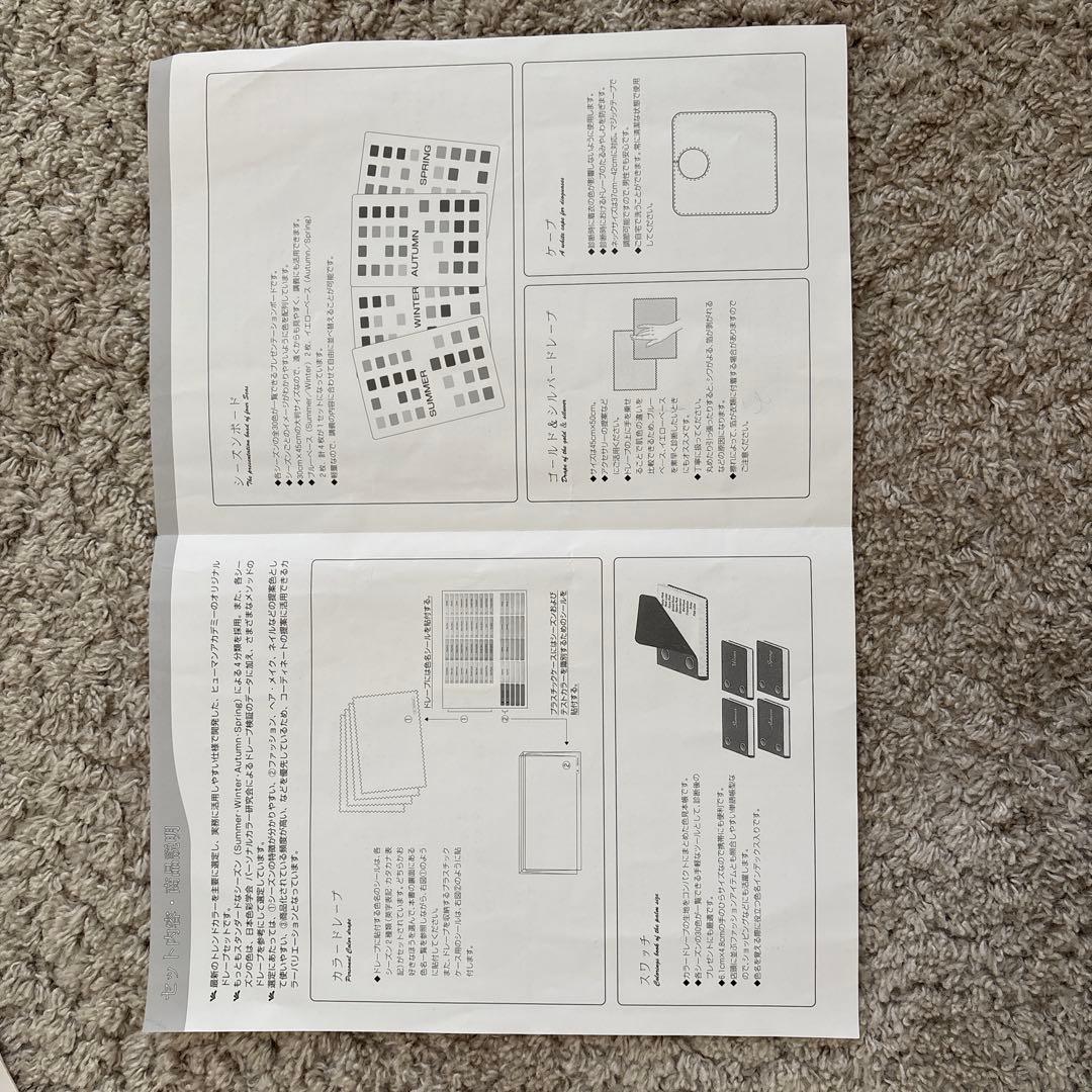 ICB ICBI パーソナルカラー ドレープセット120枚