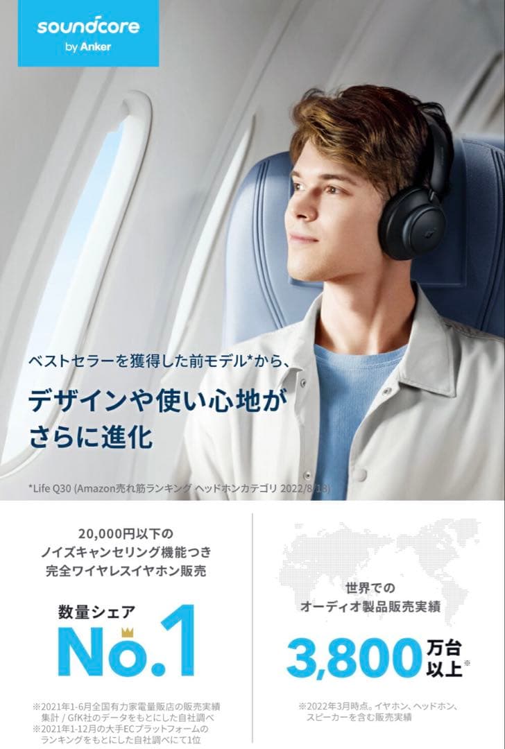 Anker Soundcore Space Q45/ワイヤレスヘッドホン