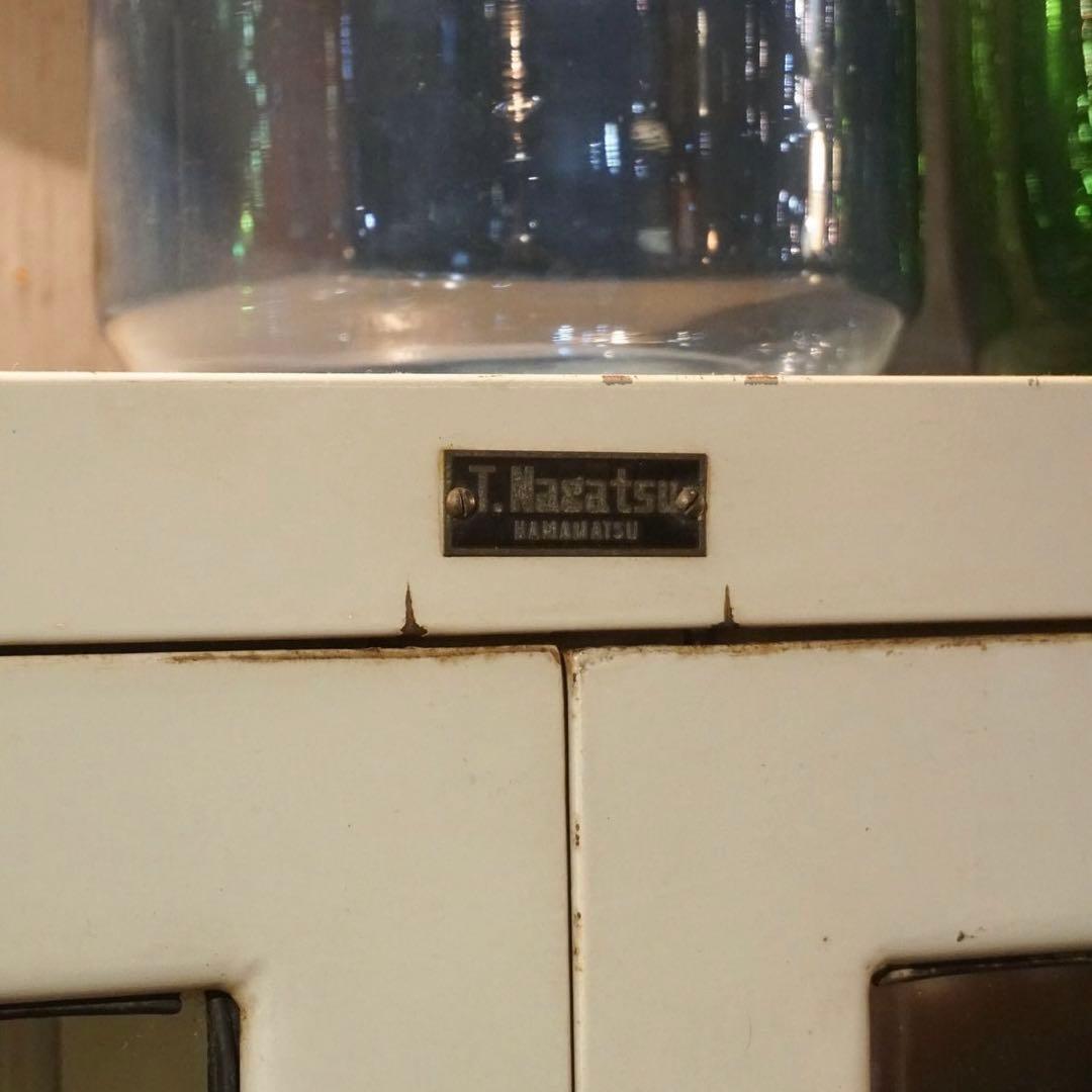 ケビント　ドクターキャビネット　ガラス棚　医療棚　ヴィンテージ