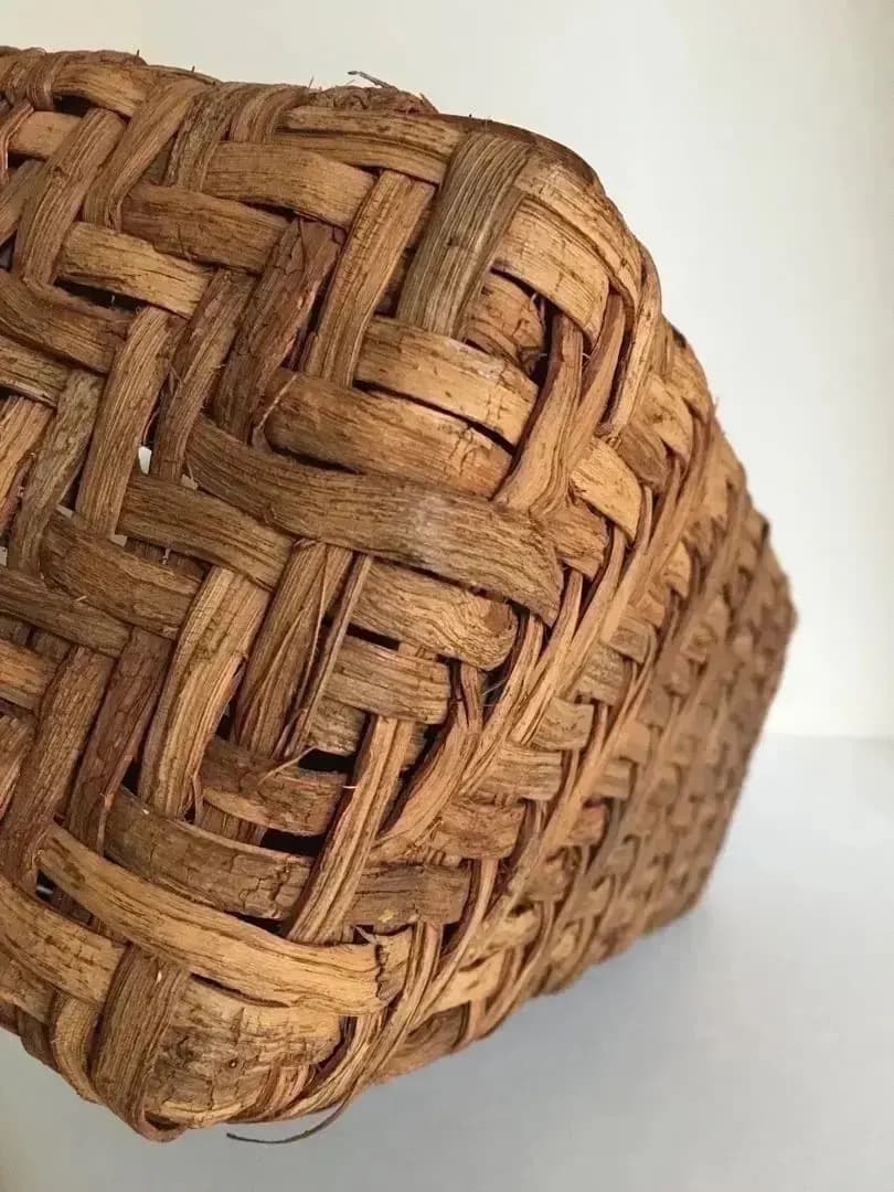 津軽の伝統工芸品 迫力の自然美 山葡萄 籠バック(大) 津軽の手仕事