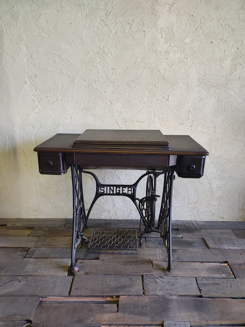 SINGER ミシンテーブル 引き出し付き　ビンテージ　M0166