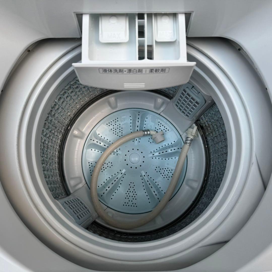 87⭐️2022年製美品★アクア　洗濯機　7KG 大型　ガラストップ