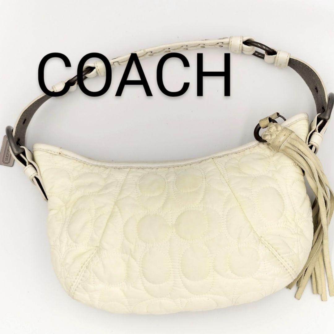 Y2K COACH　 コーチ　ワンショルダー　バッグ　白