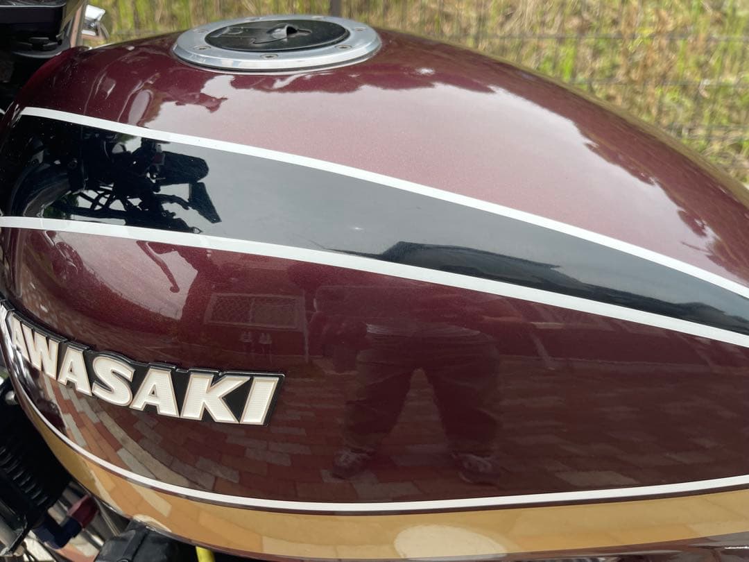 ゼファー750 KAWASAKI 玉虫マルーンカラー 外装