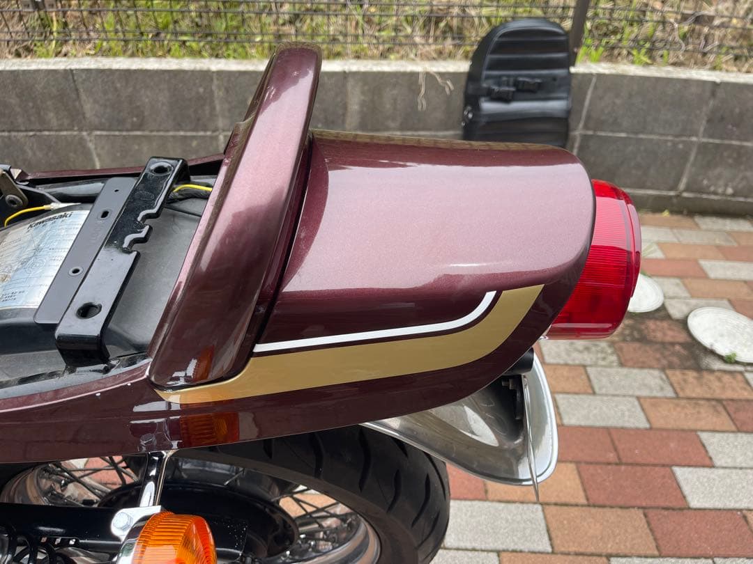 ゼファー750 KAWASAKI 玉虫マルーンカラー 外装