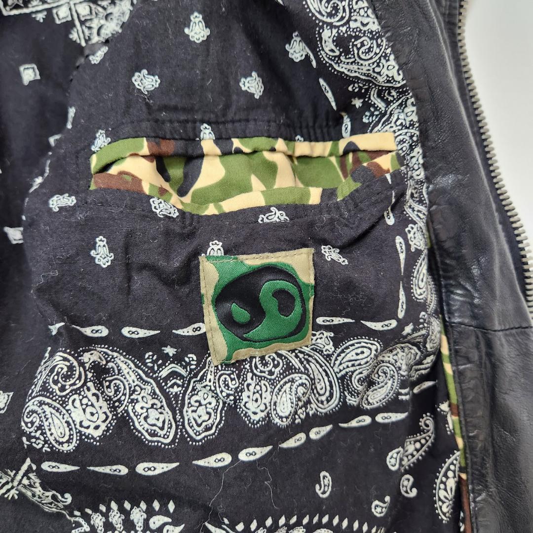 DIESEL ディーゼル シングルライダース ブラック Sサイズ シープレザー