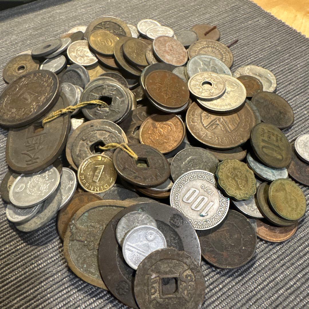 旧貨幣・金貨・銀貨・記念硬貨セット　古銭
