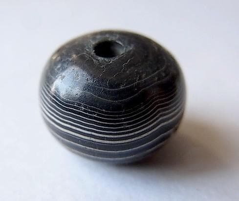 ★A3101★古代石 (163) 縞瑪瑙　スレマニ バンデッド アゲート